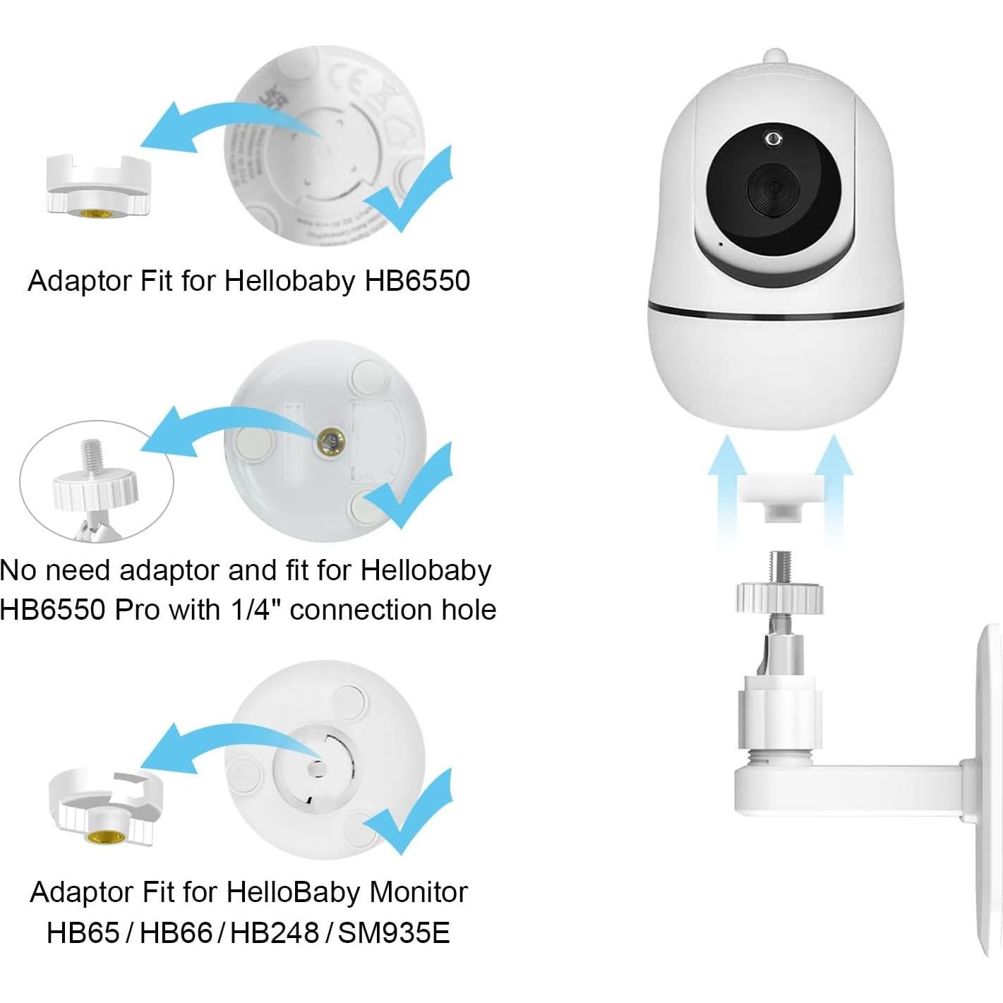 Soporte Ajustable para Monitor de Bebé AOZTSUN Montaje en Pared
