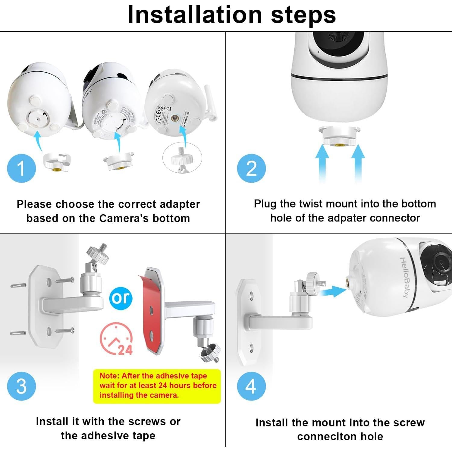 Soporte Ajustable para Monitor de Bebé AOZTSUN Montaje en Pared