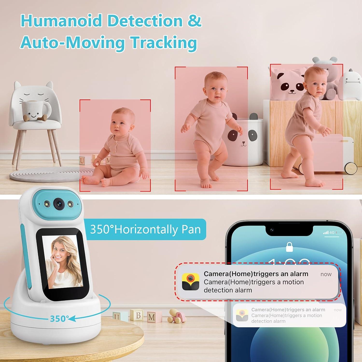 Cámara Inteligente MYPIN 2K para Videollamadas y Seguridad