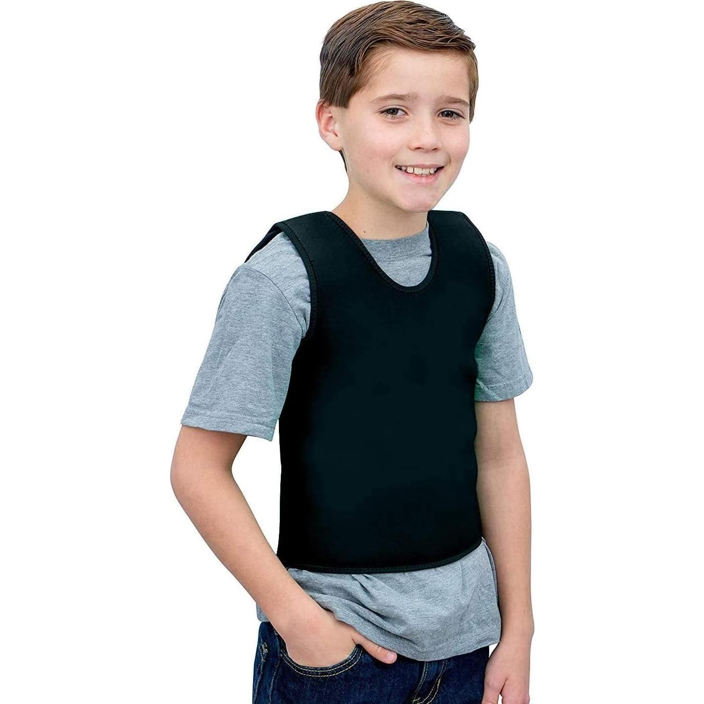 Chaleco de Compresión Sensorial TOPARCHERY Mediano Negro