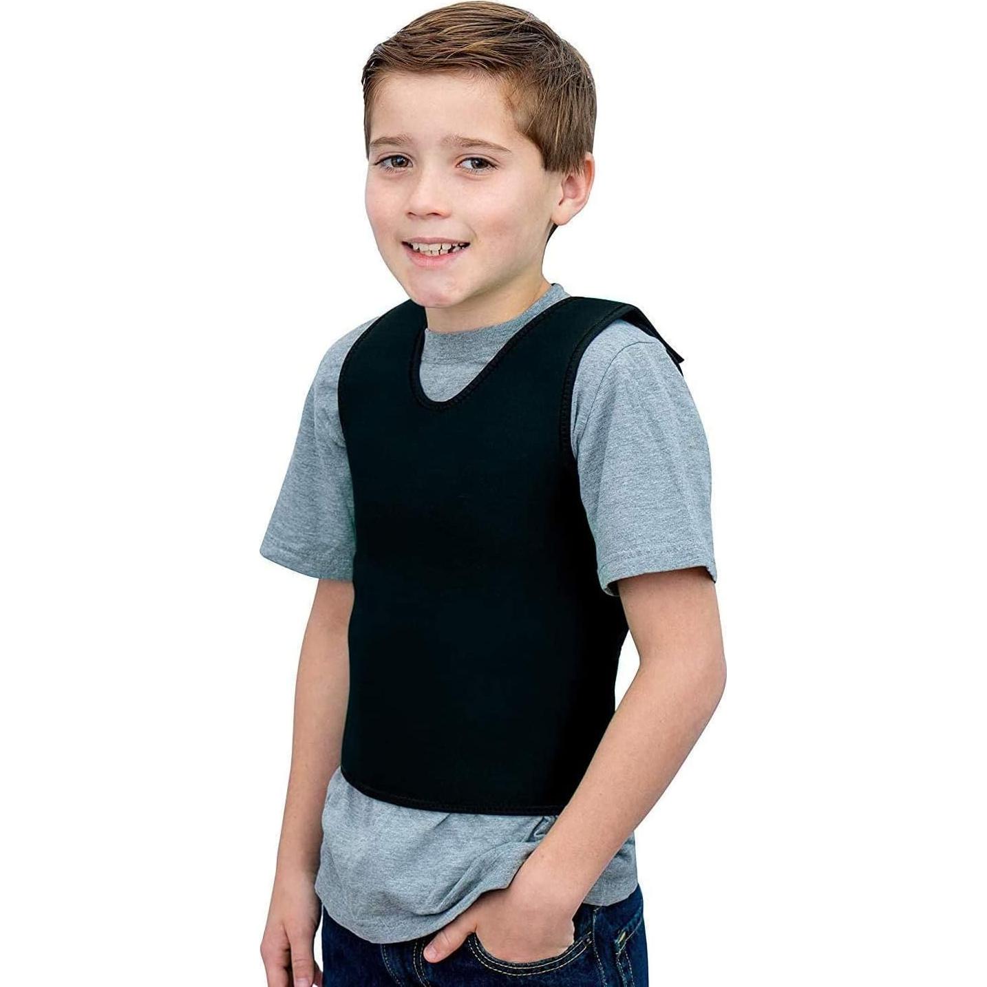 Chaleco de Compresión Sensorial TOPARCHERY Mediano Negro