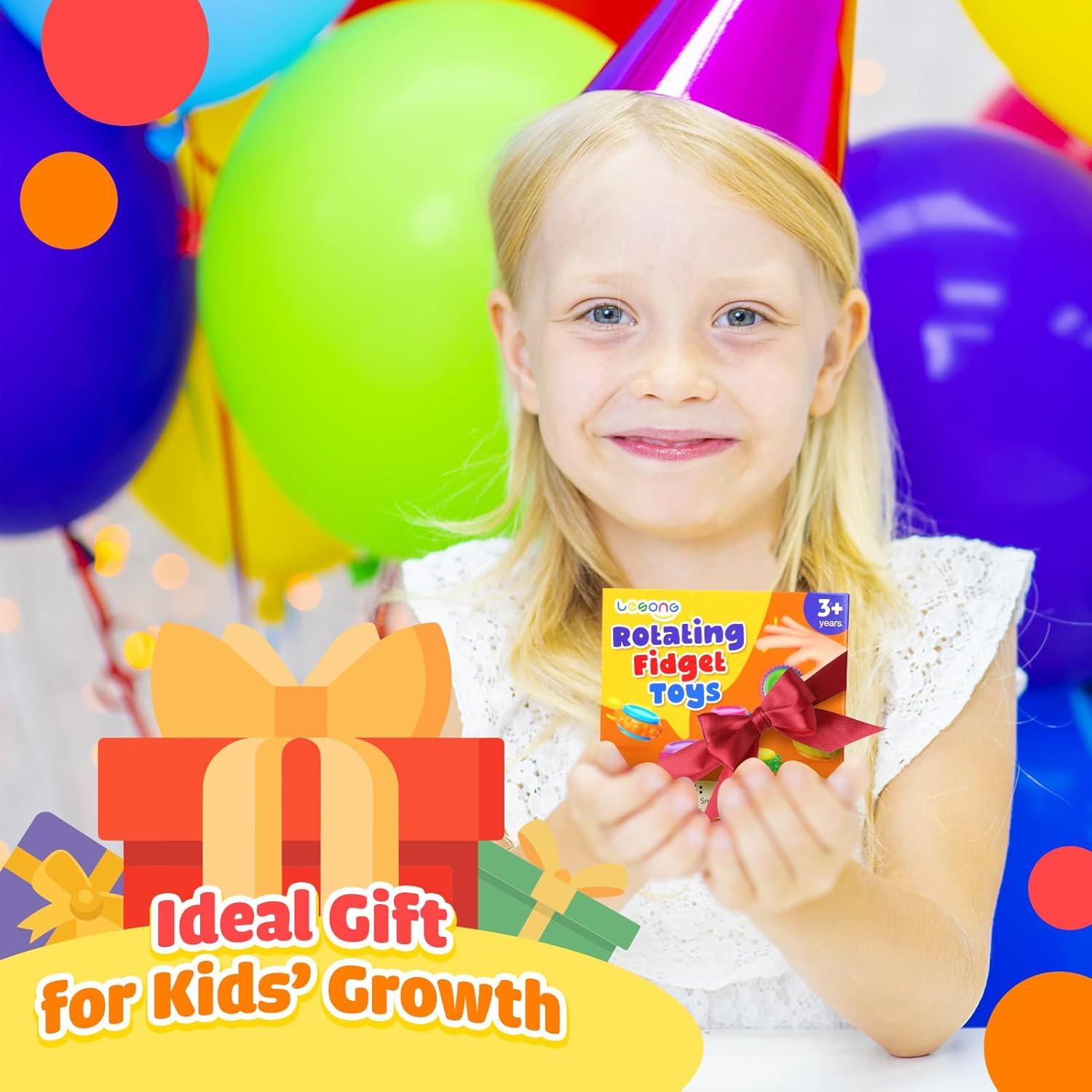 Anillos Sensoriales Antiestrés Lesong - Paquete de 9 Juguetes