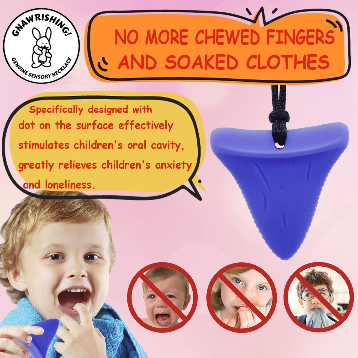 Collar Masticable Sensorial GNAWRISHING 10Pcs Silicona 7cm