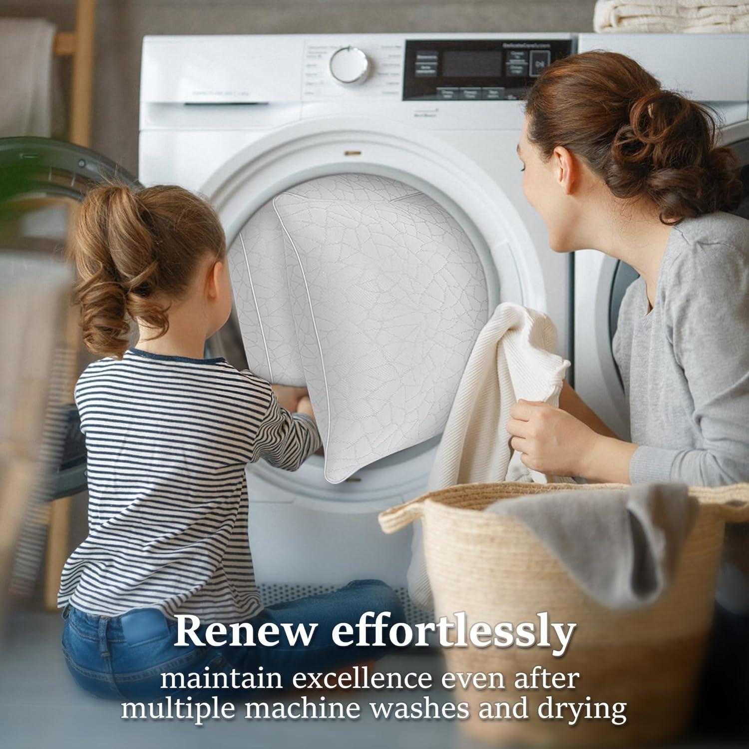 Almohadas COZSINOOR Queen - Juego de 2 Suaves y Refrigerantes