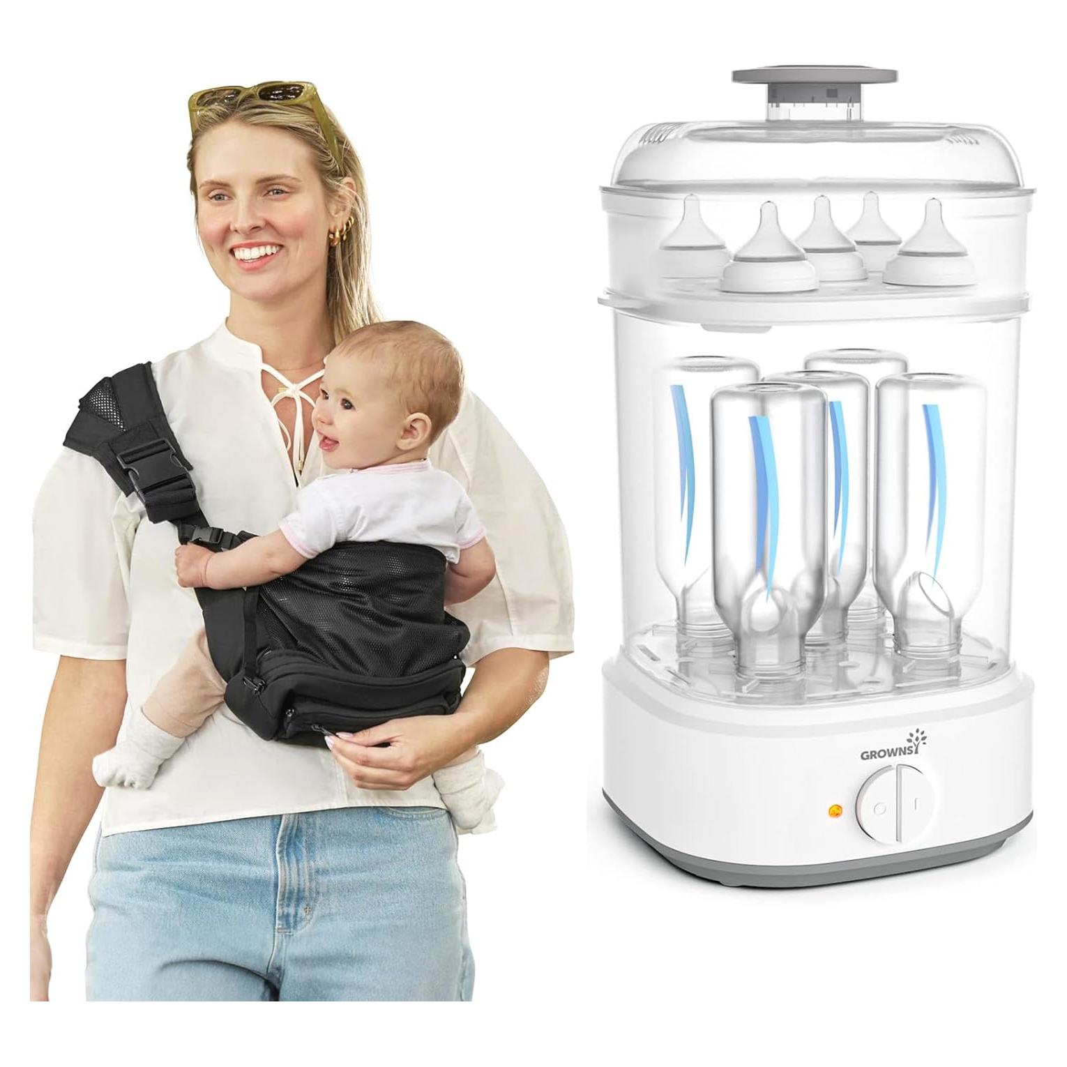 Esterilizador de Botellas Grownsy 8 Minutos 360° Desinfección