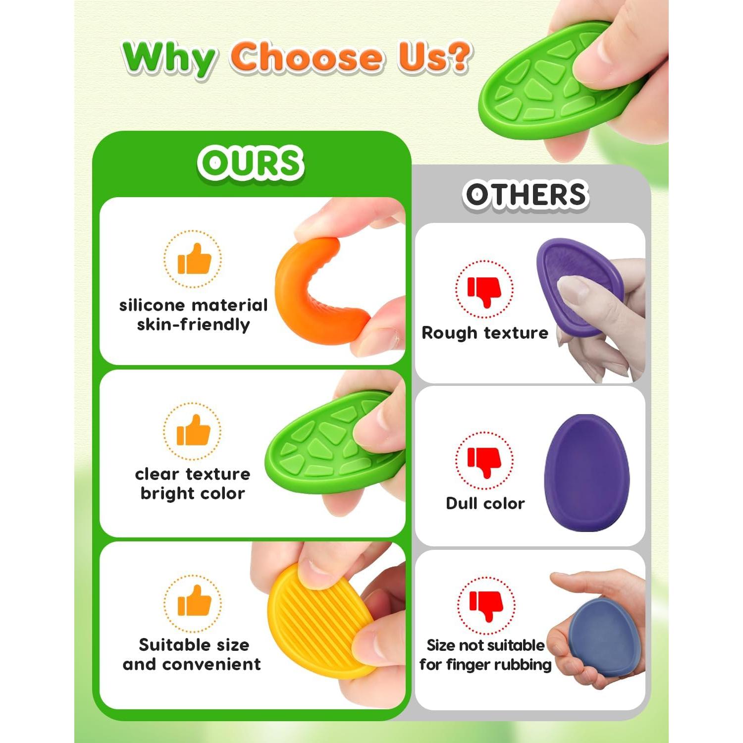 Piedras Antiestrés Sensoriales LESONG - Paquete de 24 Unidades