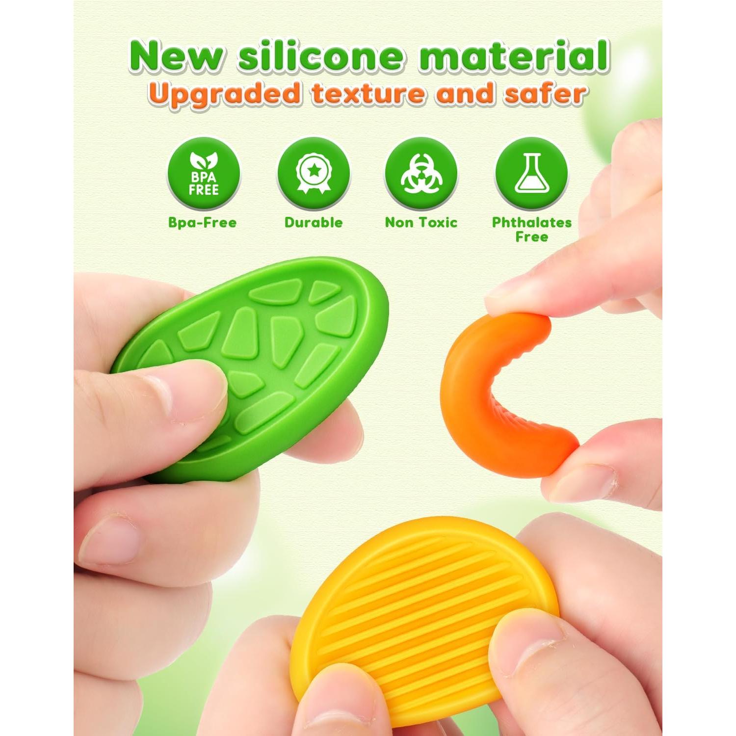 Piedras Antiestrés Sensoriales LESONG - Paquete de 24 Unidades