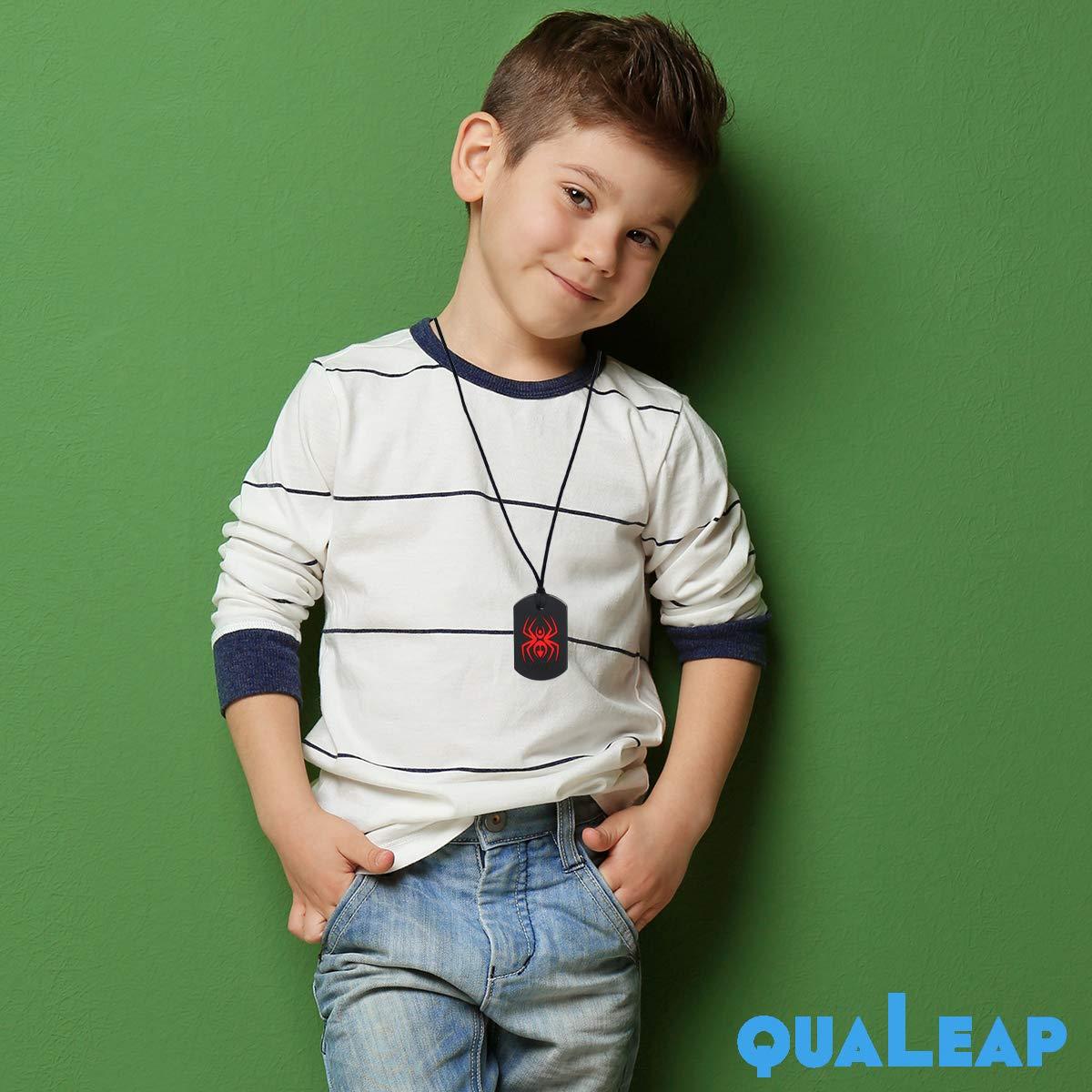 Collar Masticable Sensorial Spider QuaLeap - Paquete de 3