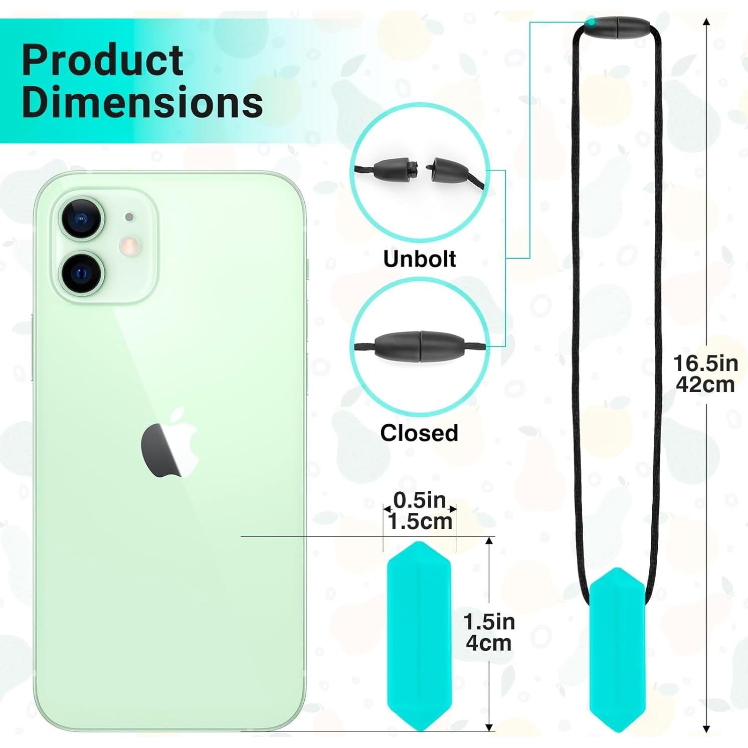 Collar Masticable Sensorial Tilcare - Paquete de 3 Crayones