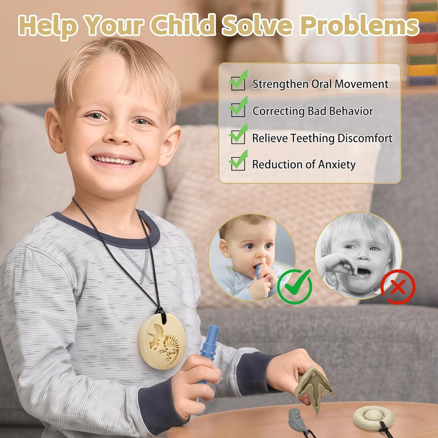 Juguetes Sensoriales Masticables MISSLILI - Set de 5 Silicona