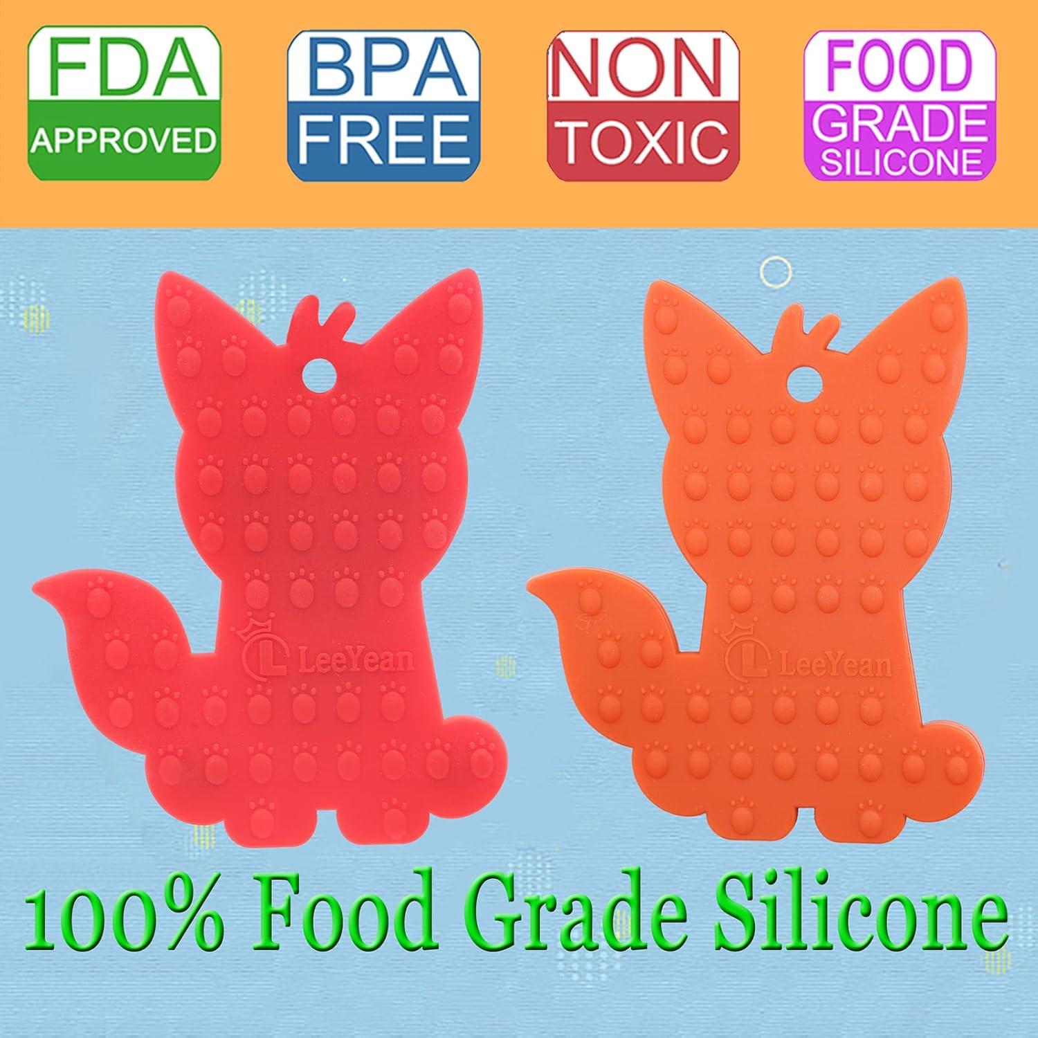 Collares Masticables Silicona LeeYean para Niños - Paquete de 2