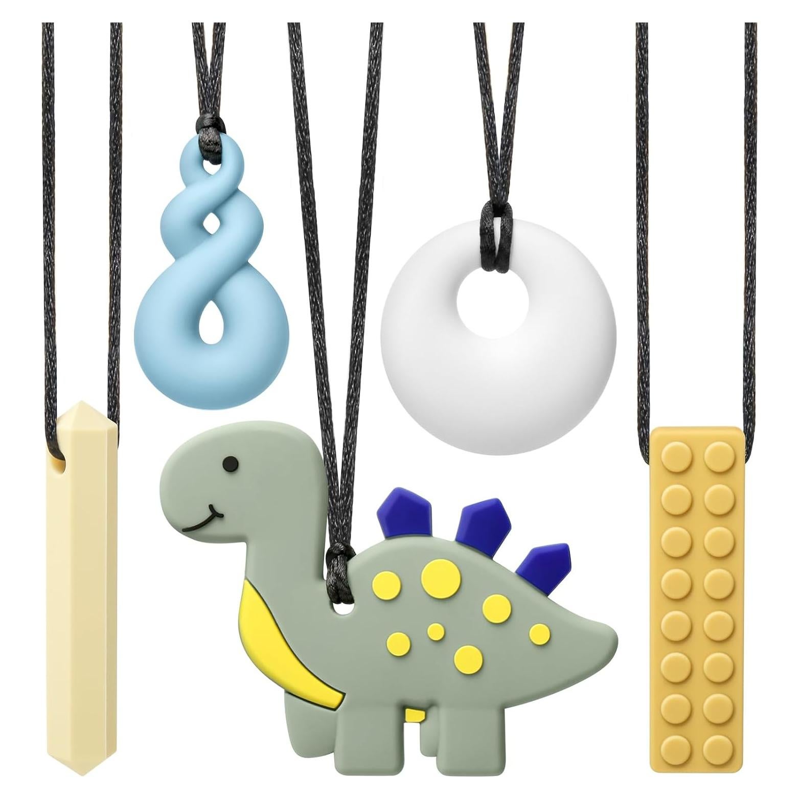 Collares Masticables Sensoriales MISSLILI - Set de 5 Juguetes