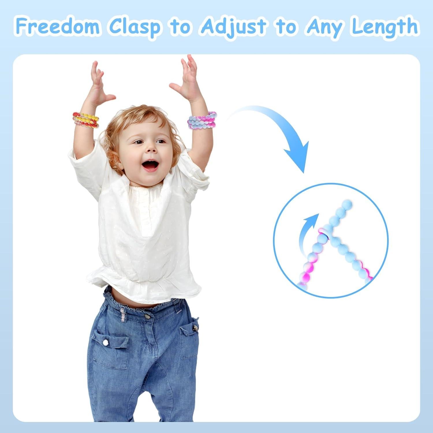 Collar de Dentición de Silicona Rosa - Seguridad Integrada