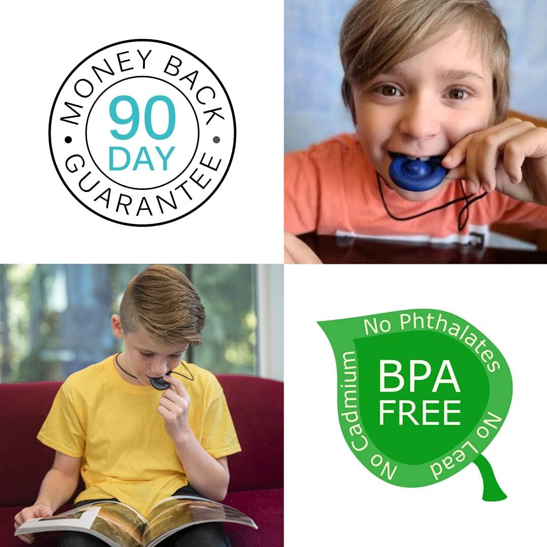 Collar Masticable Munchables Antiestrés Púrpura Ondulado 10.8cm