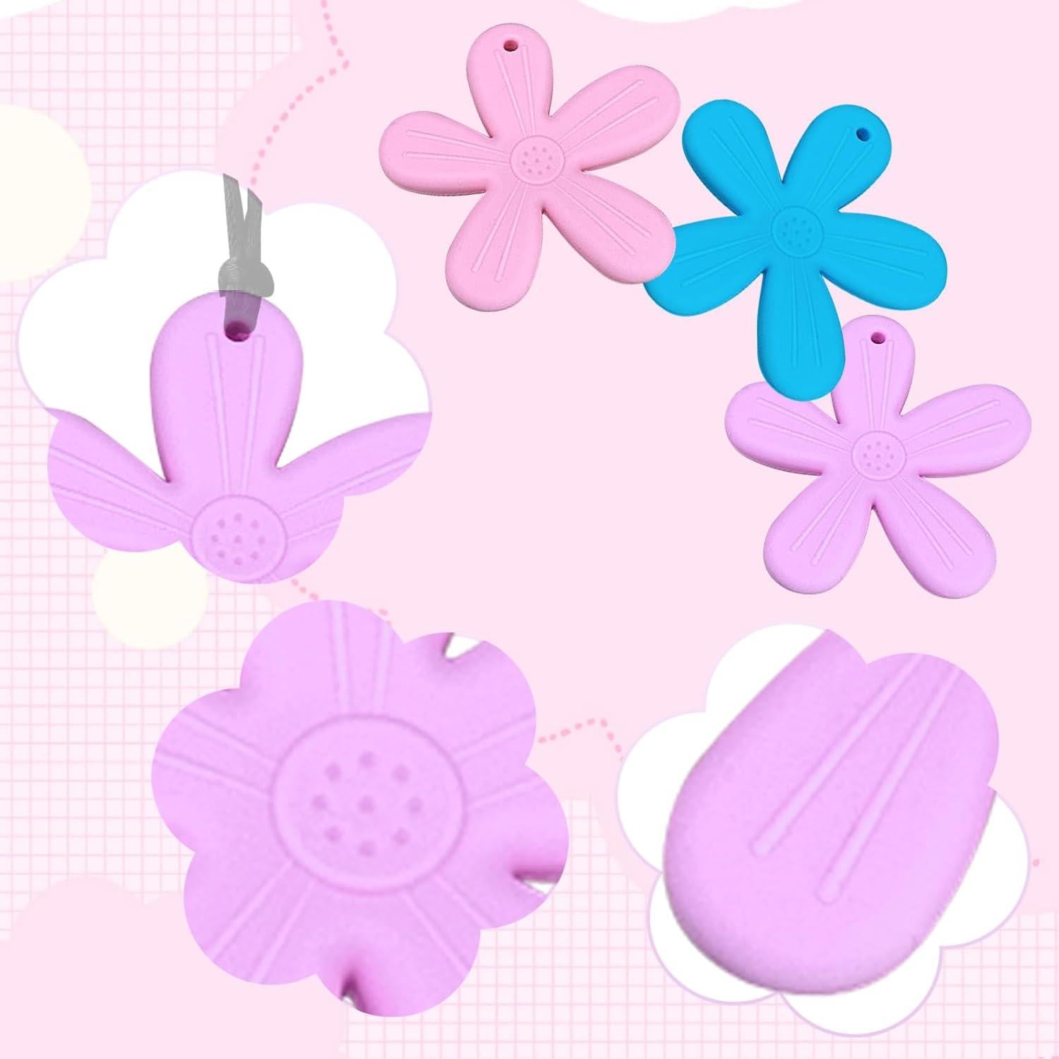 Collares de Dentición de Silicona 3 Piezas para Autismo