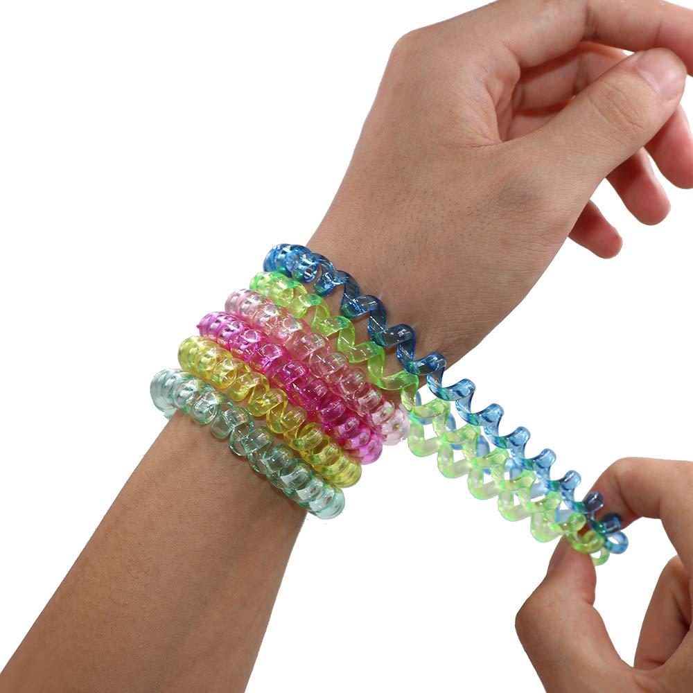 Pulsera Sensorial Antiestrés Maberry 6 Unidades Arcoíris