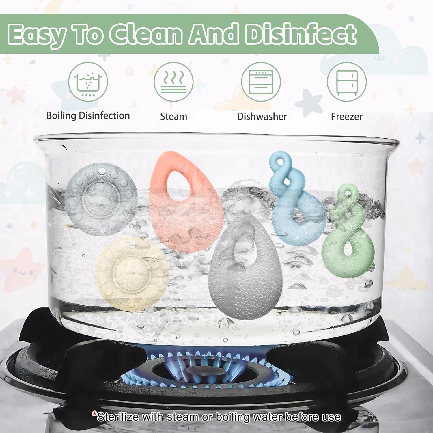 Juguetes Sensoriales Masticables MISSLILI - 6 Piezas Silicona