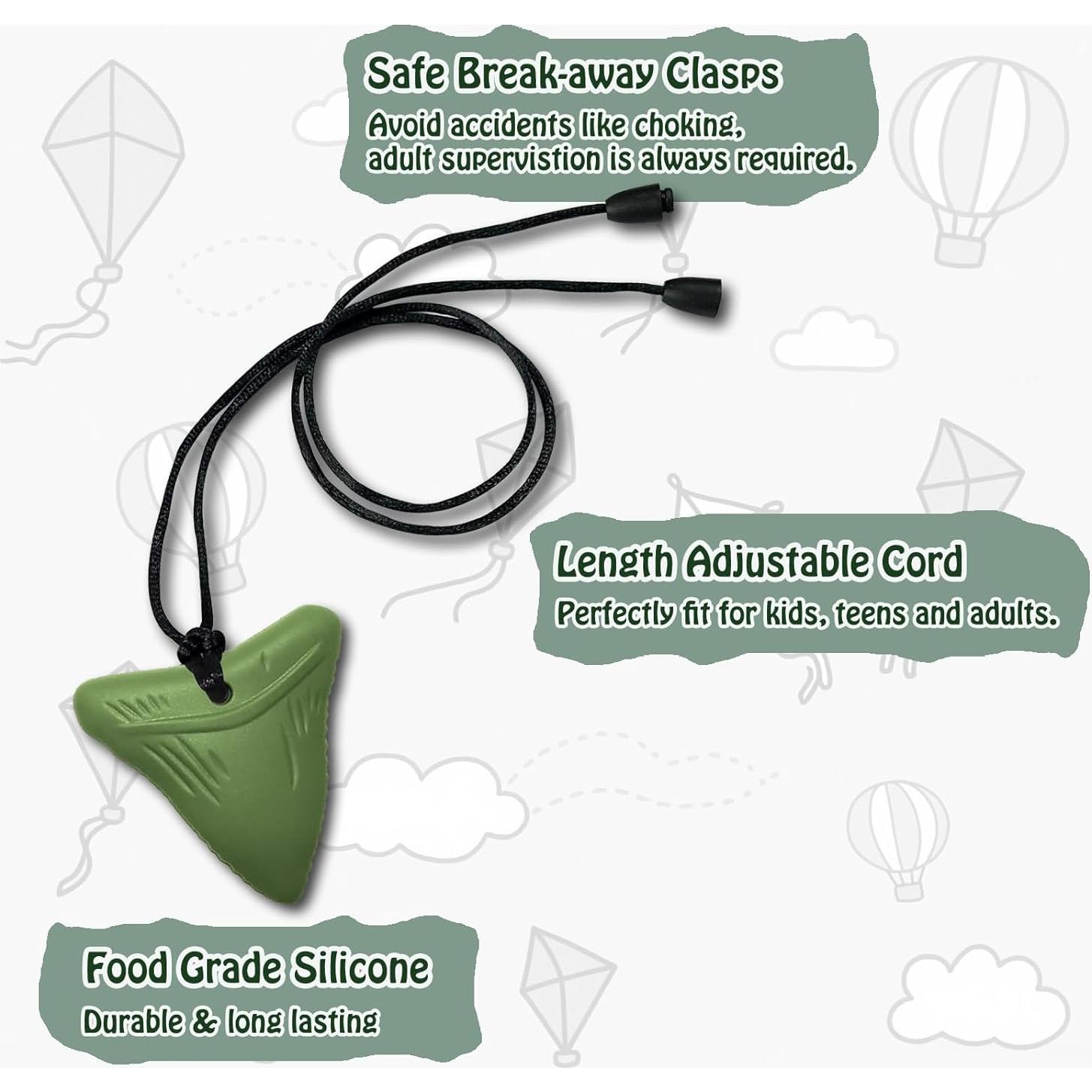 Collares Masticables Sensoriales 7 PCS Silicona Libre BPA