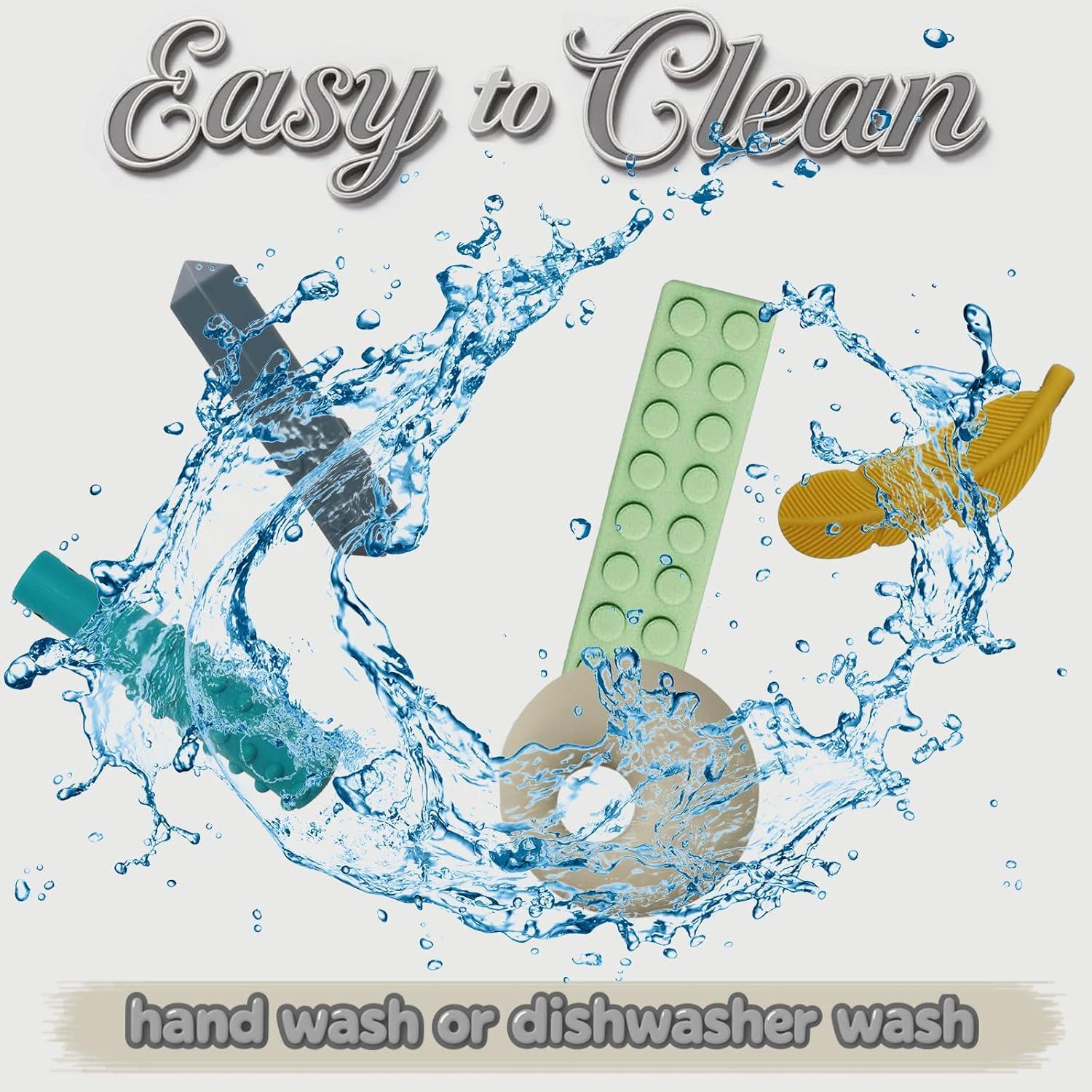 Collares Masticables Sensoriales 7 PCS Silicona Libre BPA