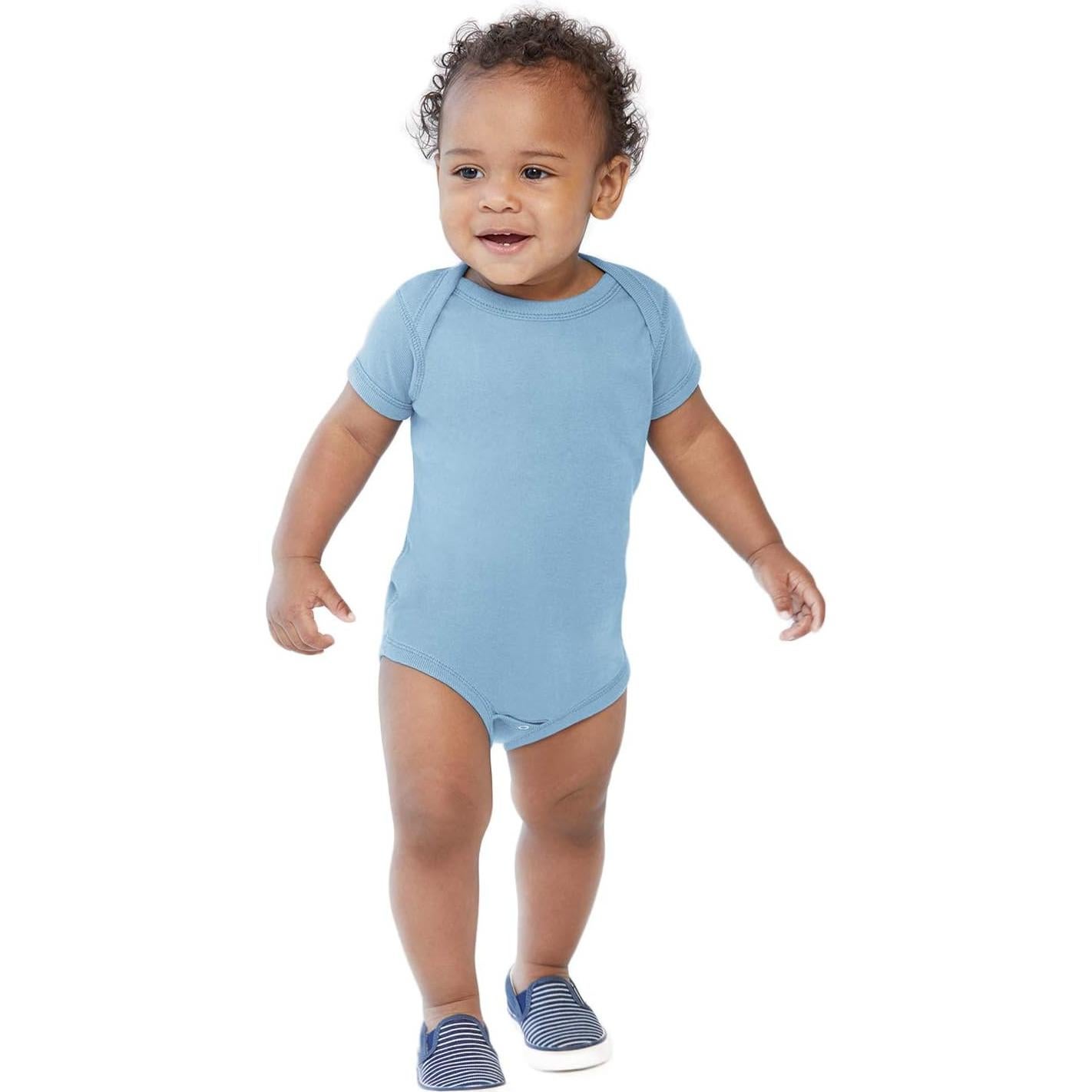 Body Infantil Indica Plateau 100% Algodón 18 Meses Azul Claro