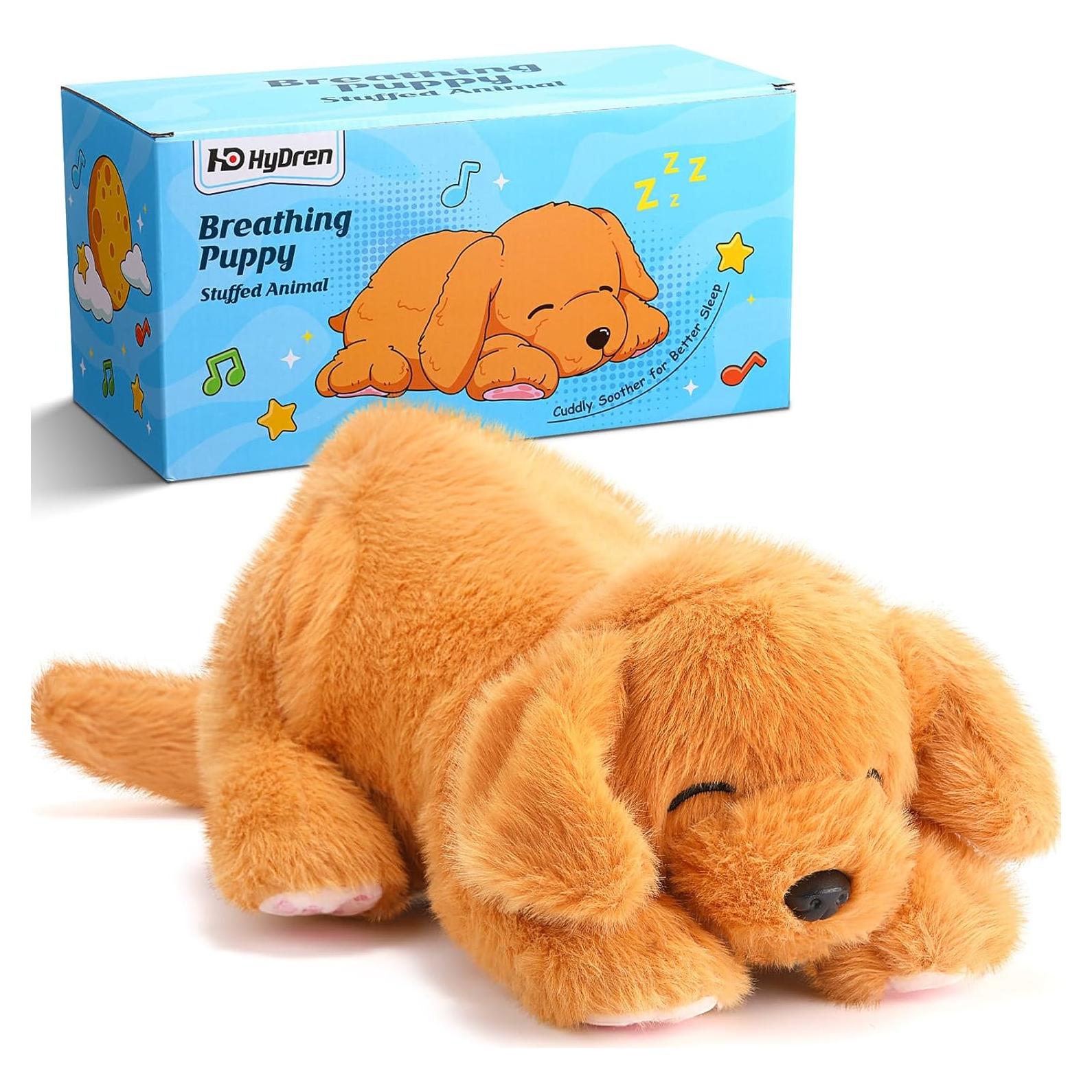 Perro de Peluche Respirador HyDren Golden Retriever 30 cm