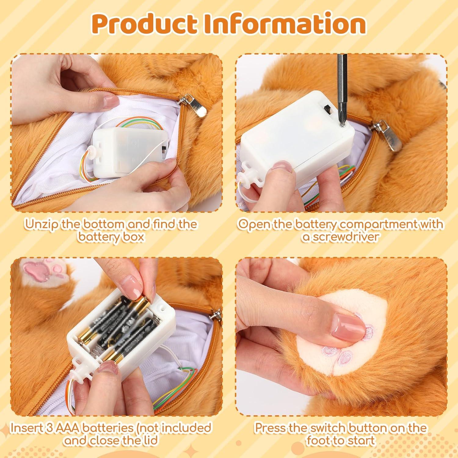 Perro de Peluche Respirador HyDren Golden Retriever 30 cm