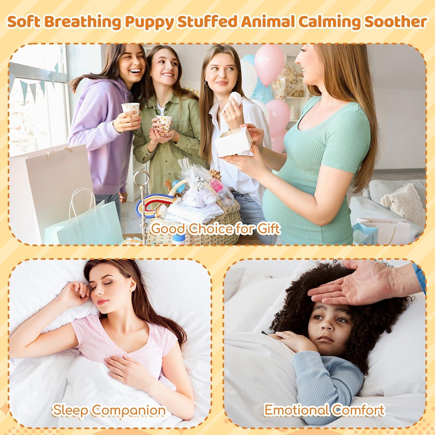 Perro de Peluche Respirador HyDren Golden Retriever 30 cm