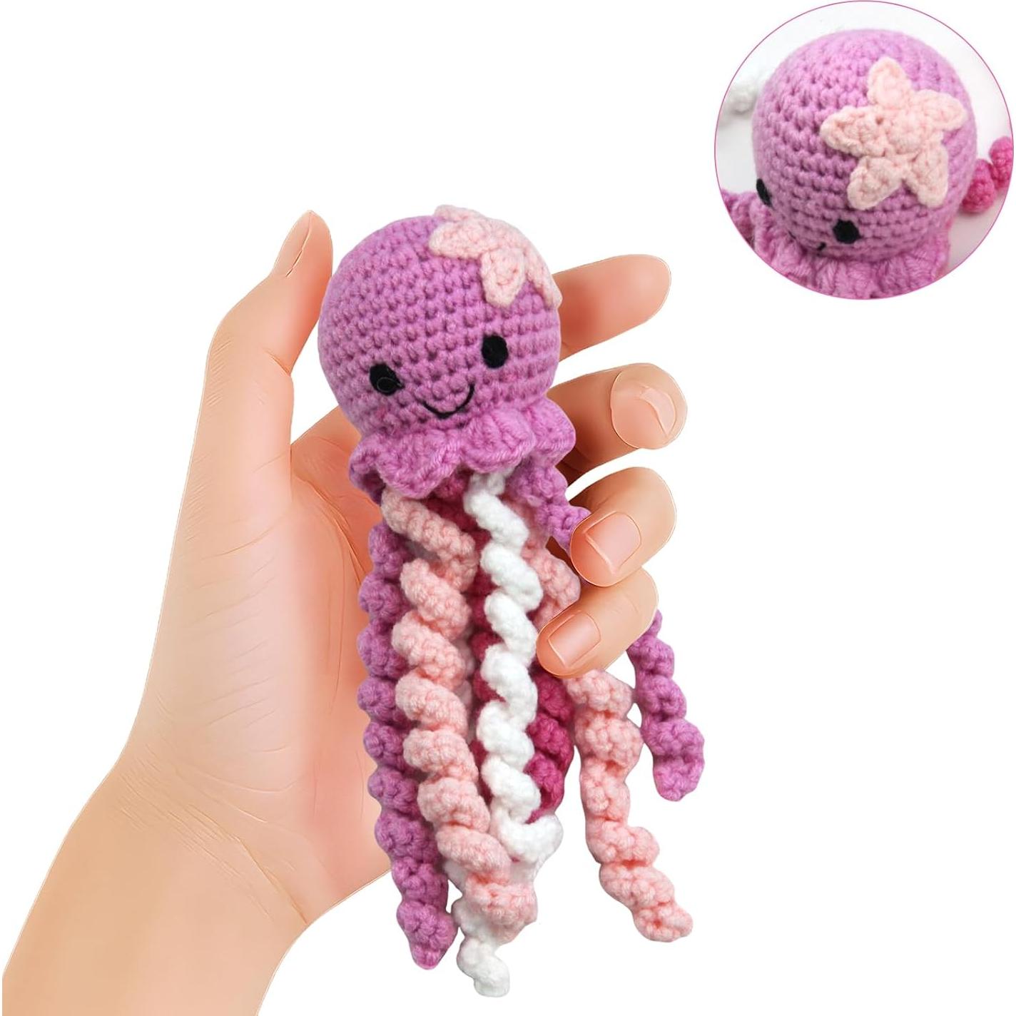 Pulpo de Ganchillo para Bebés NICU - Confort Suave Púrpura