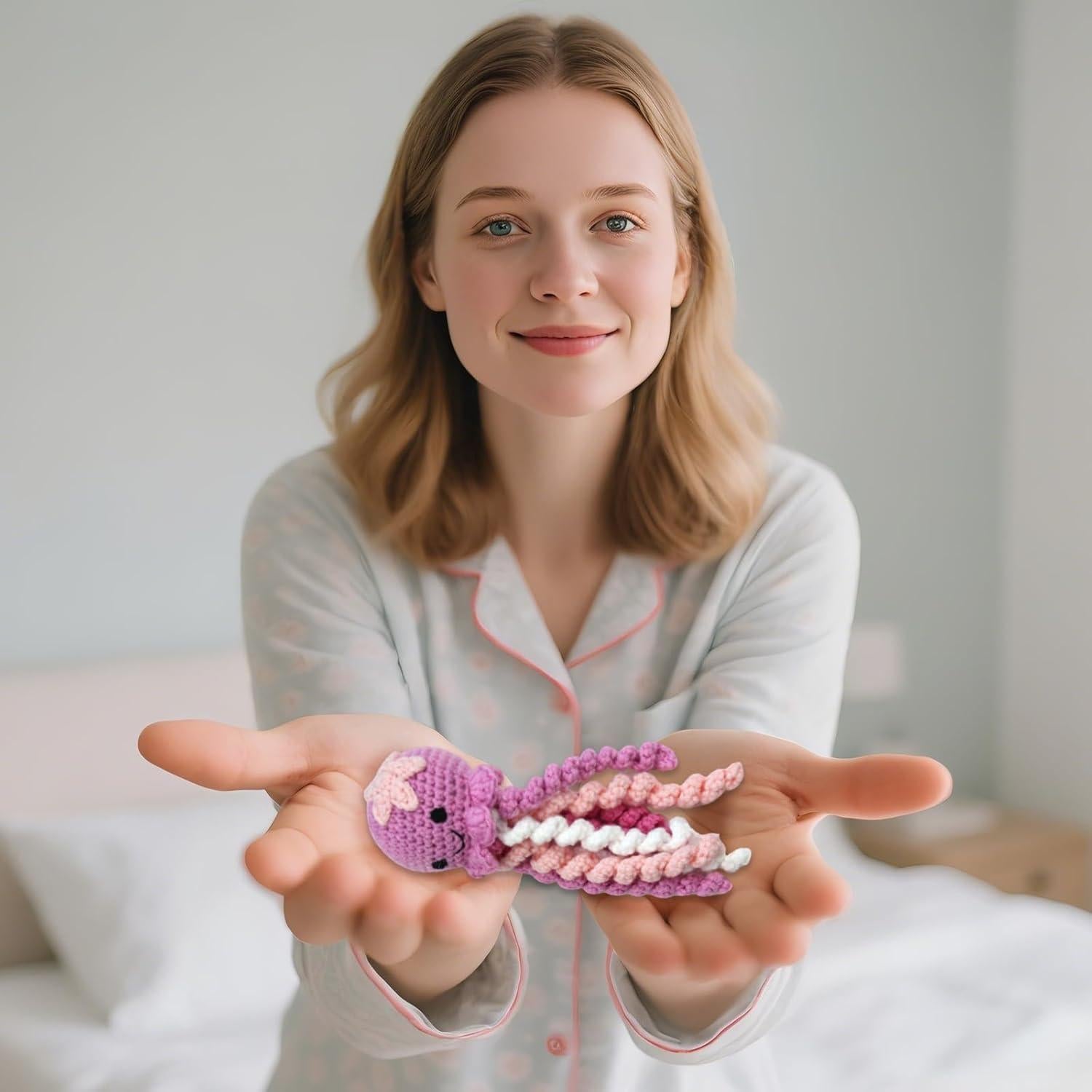 Pulpo de Ganchillo para Bebés NICU - Confort Suave Púrpura