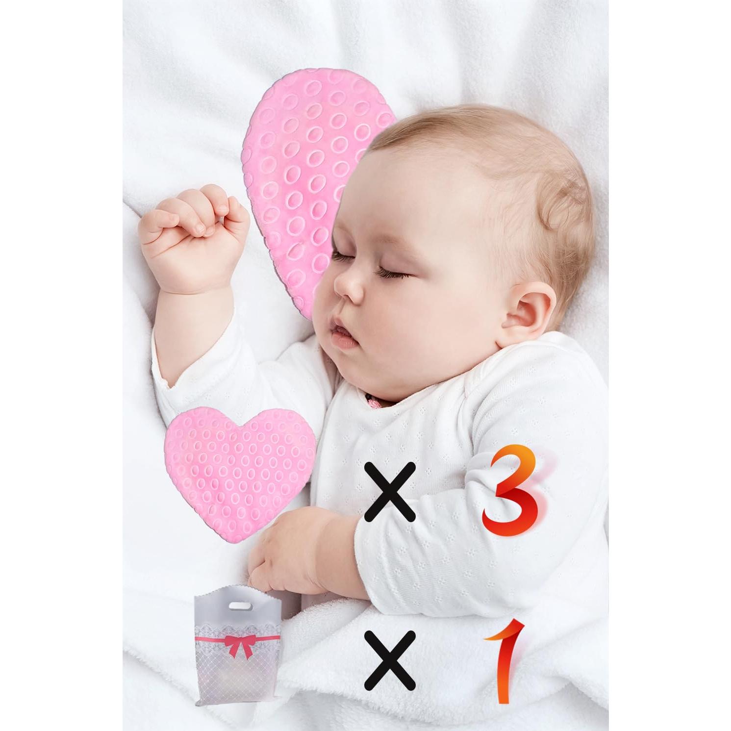 Set de 3 Almohadillas de Vínculo de Aroma NICU Corazón Rosa