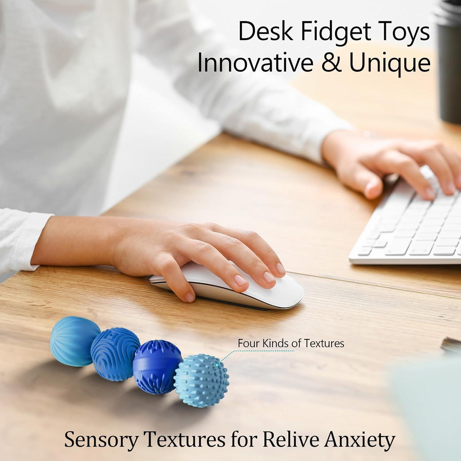 Pelotas Magnéticas de Silicona LUCKDOOR 4PCS Antiestrés 3cm