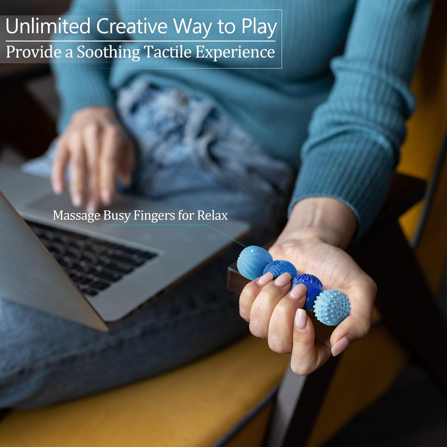 Pelotas Magnéticas de Silicona LUCKDOOR 4PCS Antiestrés 3cm