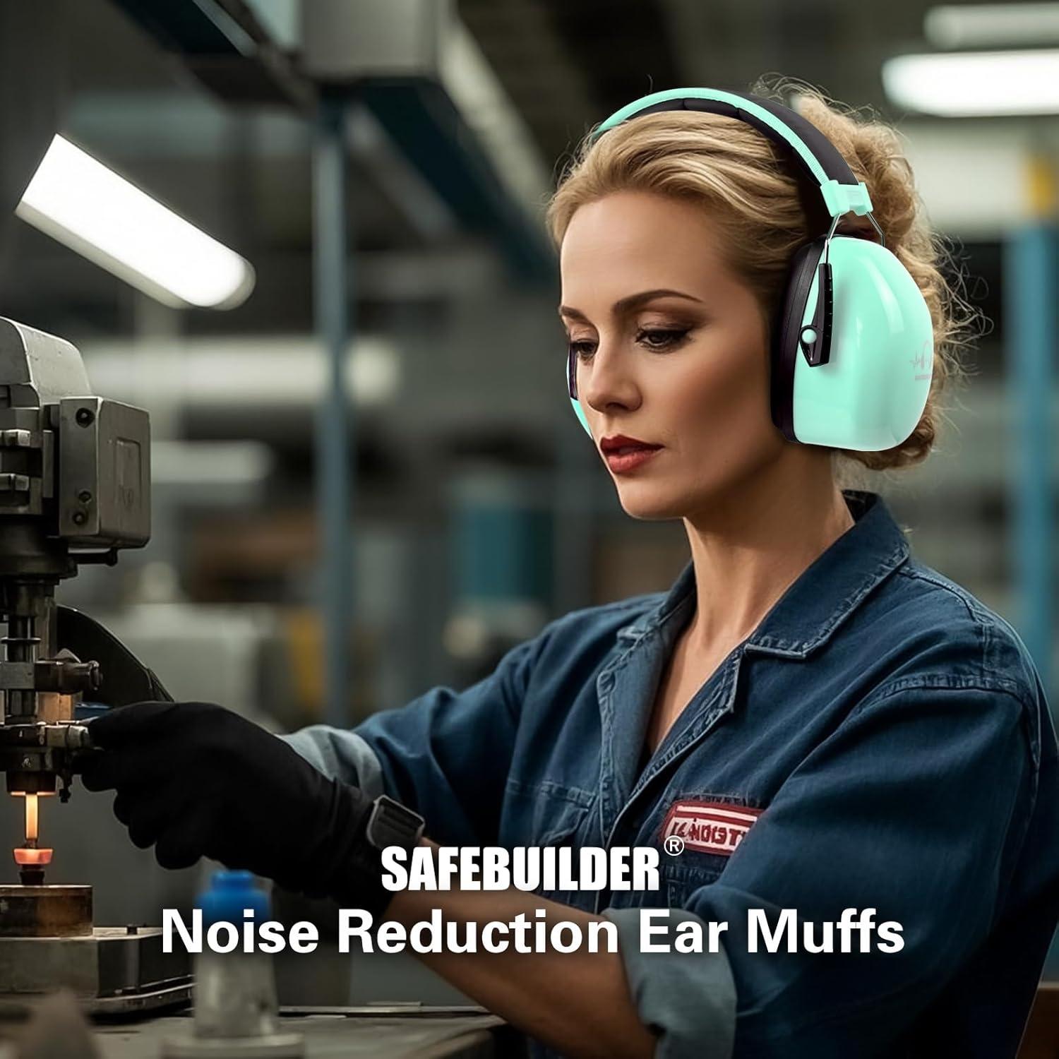 Orejeras de Protección Auditiva SAFEBUILDER SK-06P NRR 28dB