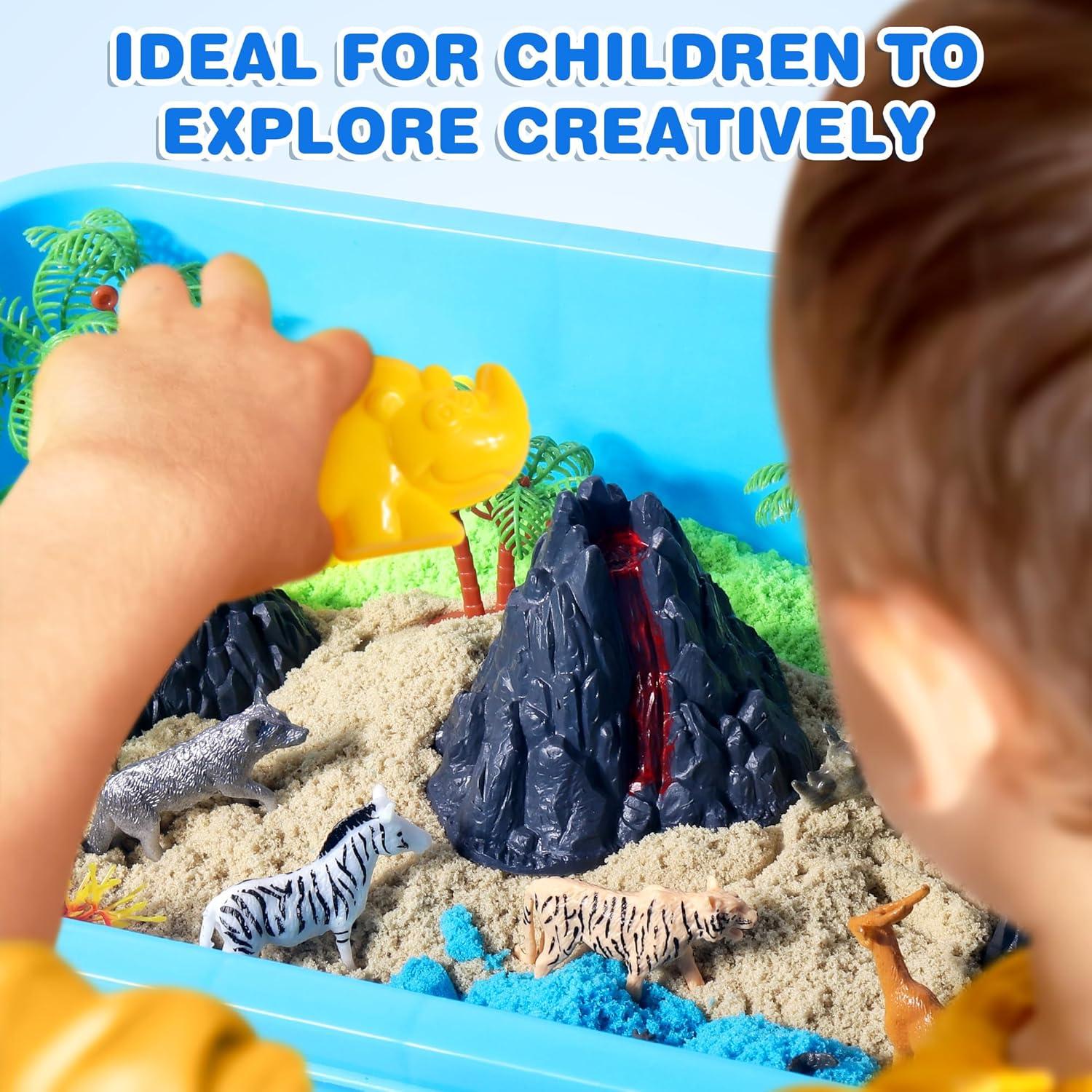 Kit de Arena Sensorial Billeeit 38.1x30.5cm 38pcs Animales