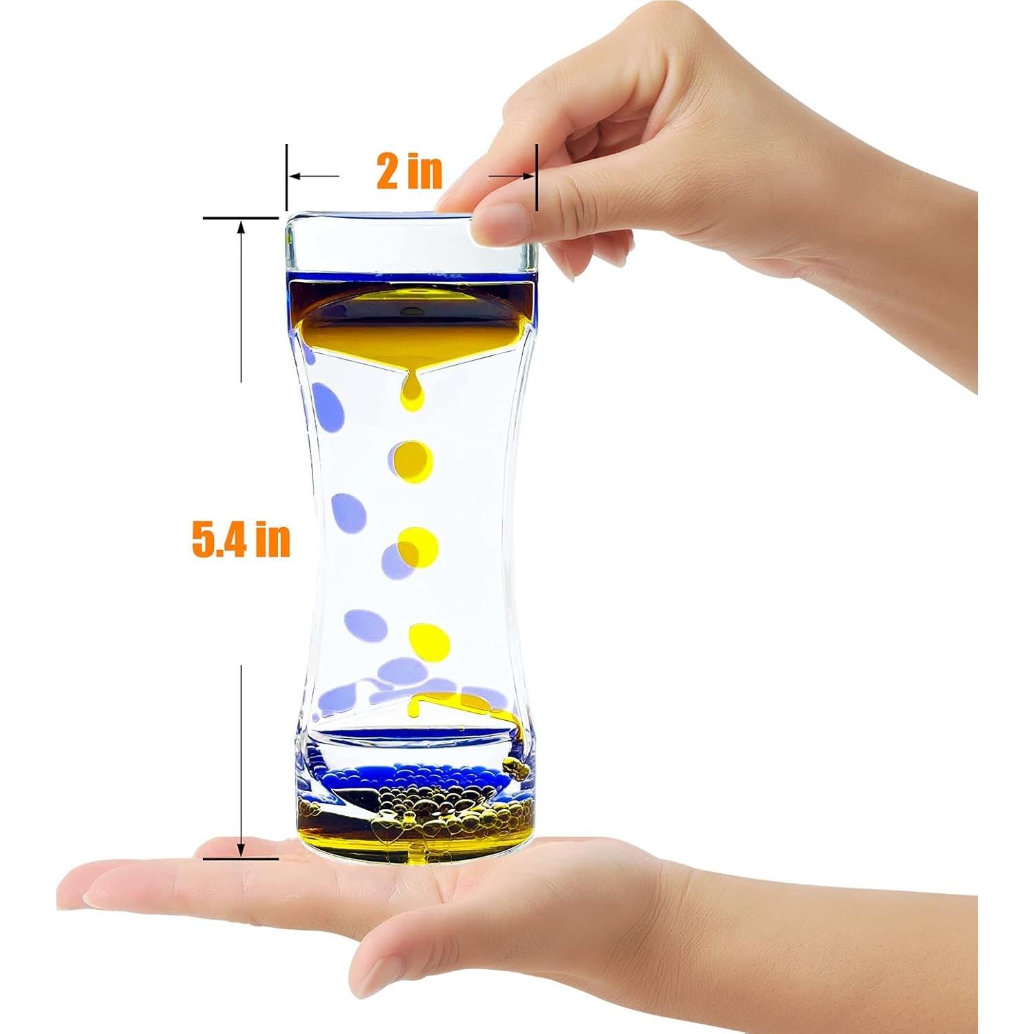 Juego de 6 Temporizadores de Burbuja de Movimiento Líquido OCTTN
