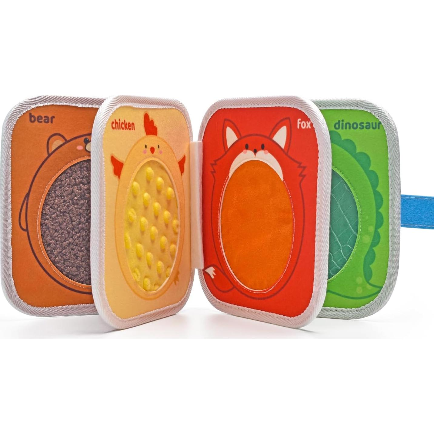 Libro Táctil Sensorial de Animales Qustikuri 17.97x17.97cm