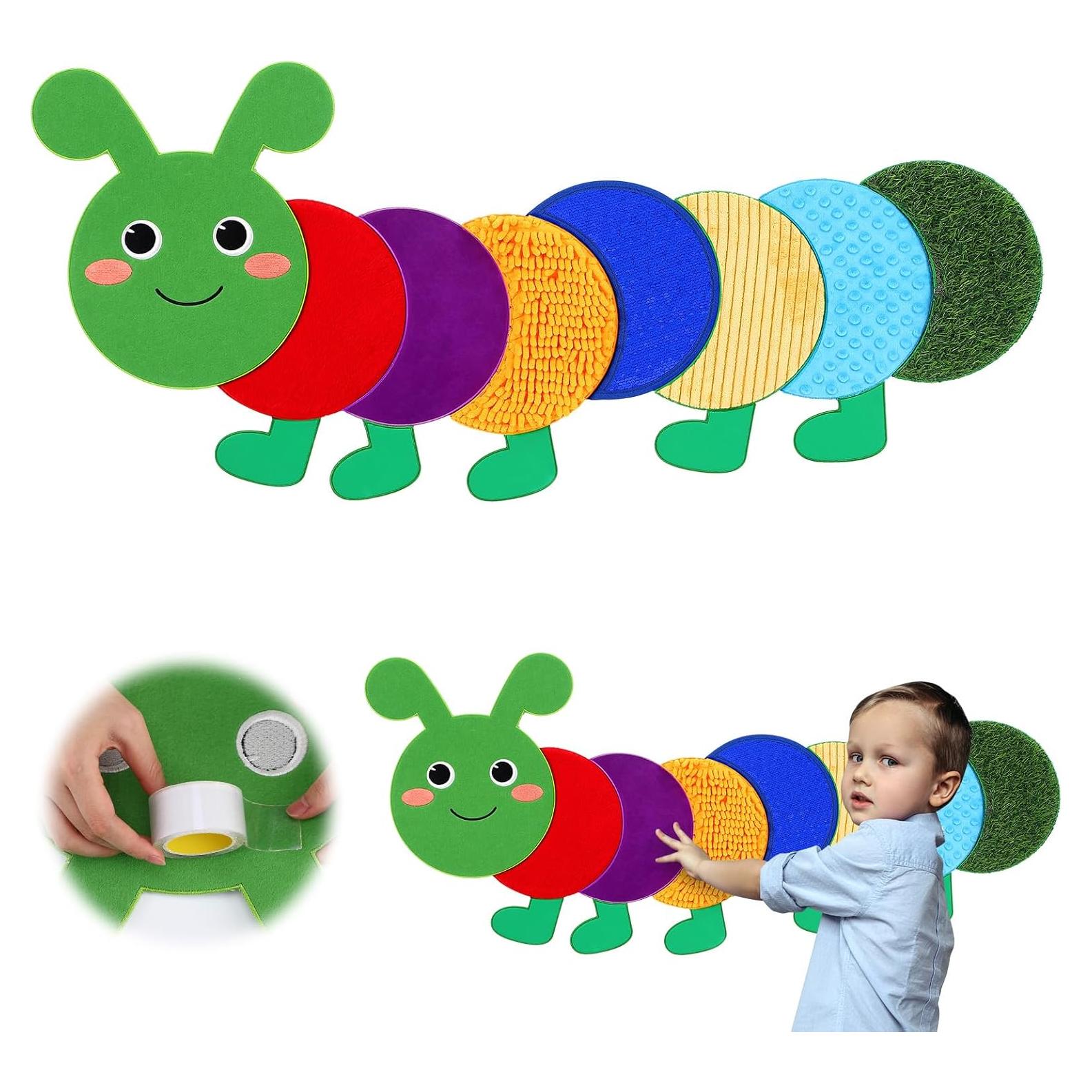 Panel Sensorial de Pared Oruga Drydiet 8 Piezas Colorido