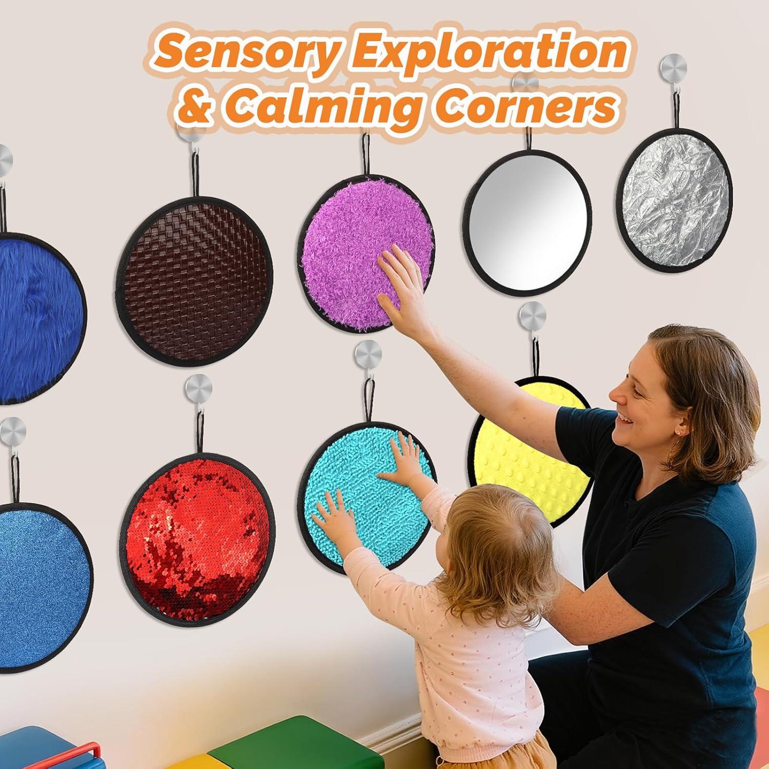 Mats Sensoriales Keculf 9 Piezas 21.1 cm para Niños