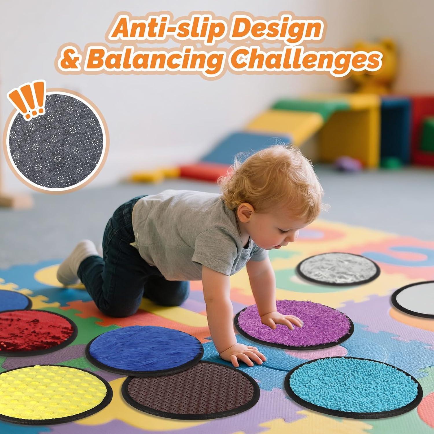 Mats Sensoriales Keculf 9 Piezas 21.1 cm para Niños