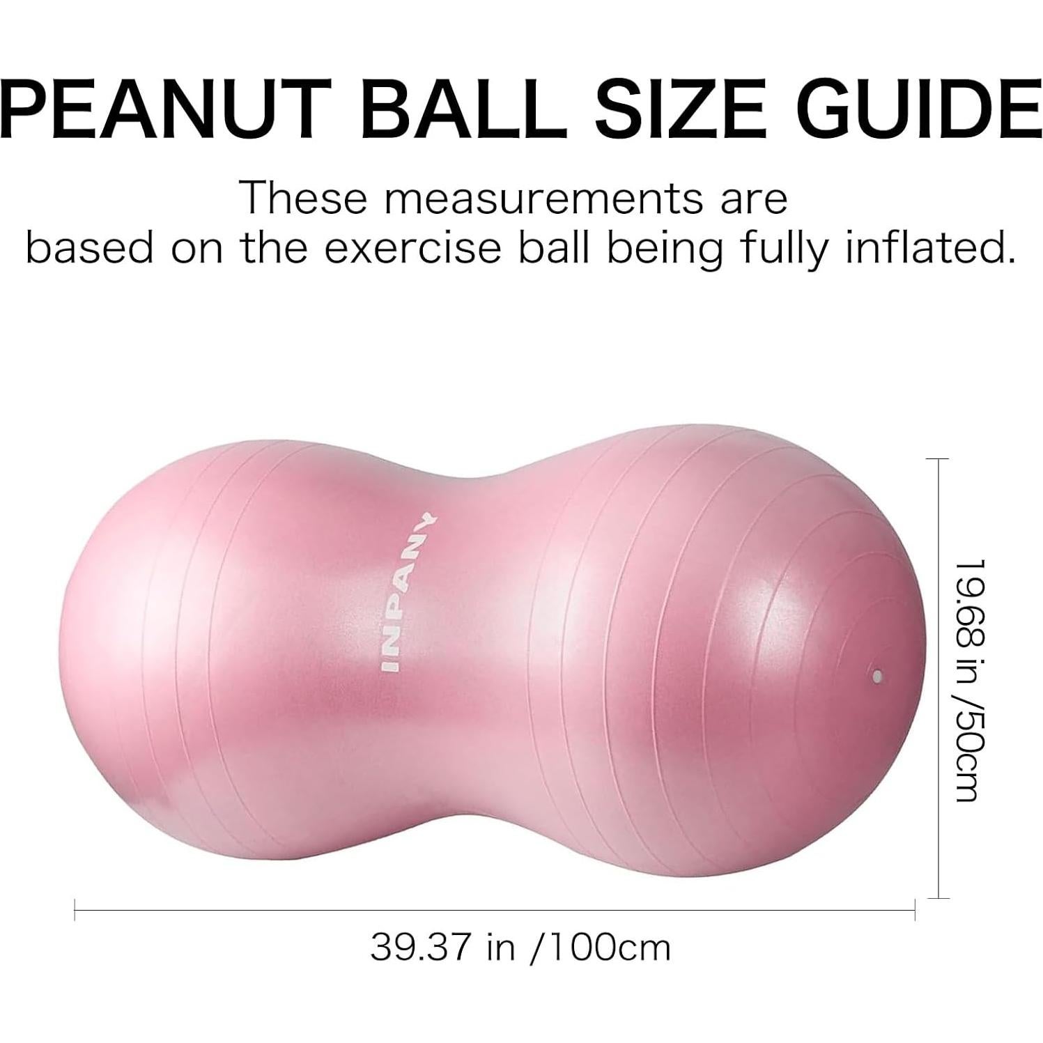 Bola de Cacahuate INPANY Rosa - Antiburst para Parto y Fitness