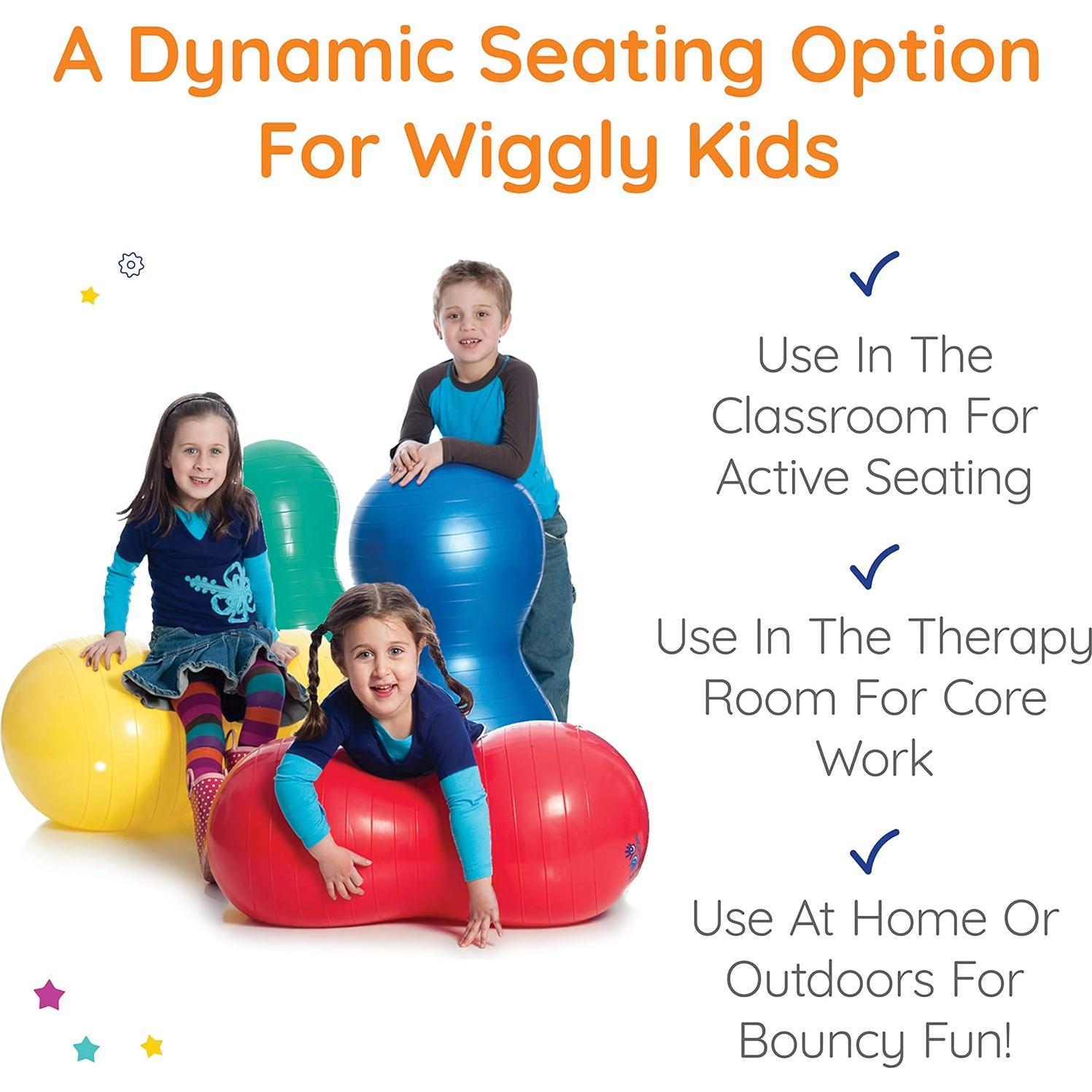 Pelota de Cacahuate Amarilla Mediana Diversión y Función - Ejercicio y Terapia