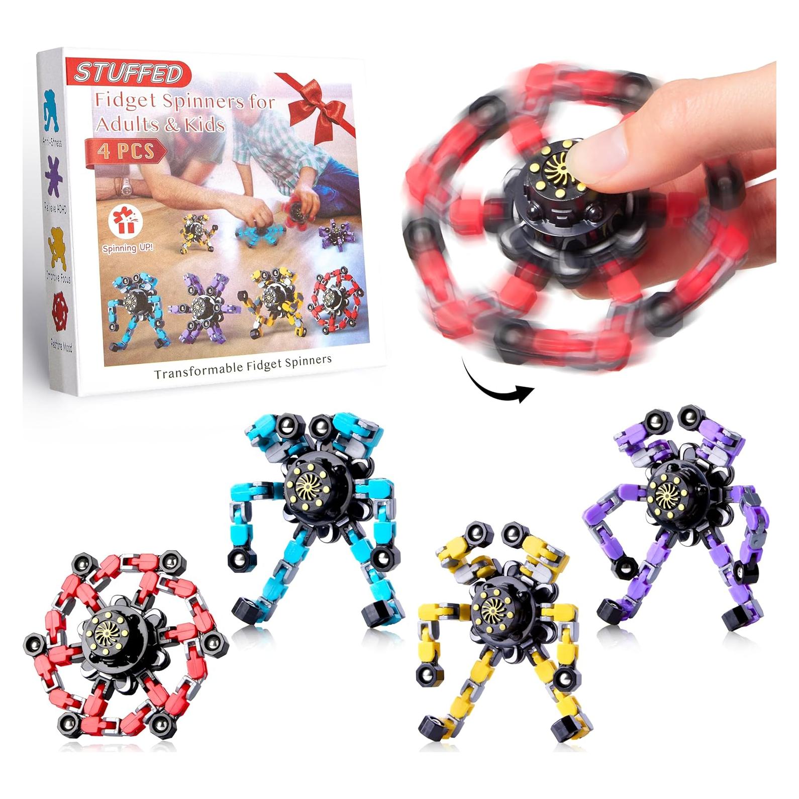 Spinner Transformable Stuffed 4 Pcs Juguetes Sensoriales