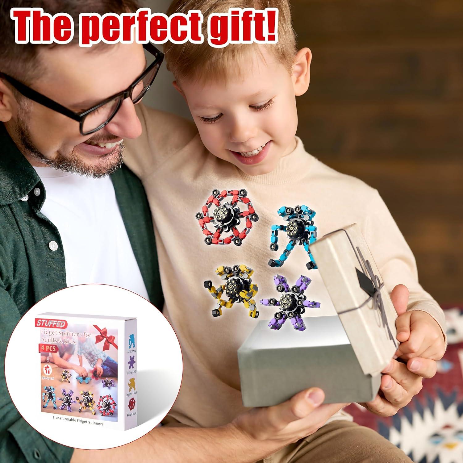 Spinner Transformable Stuffed 4 Pcs Juguetes Sensoriales