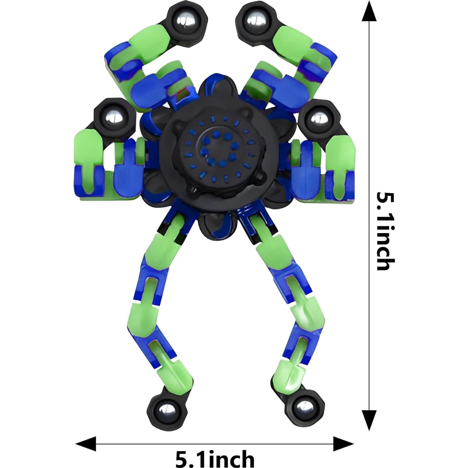 Fidget Spinner Robot Transformable Zebo 6 Paquete Alivio Estrés
