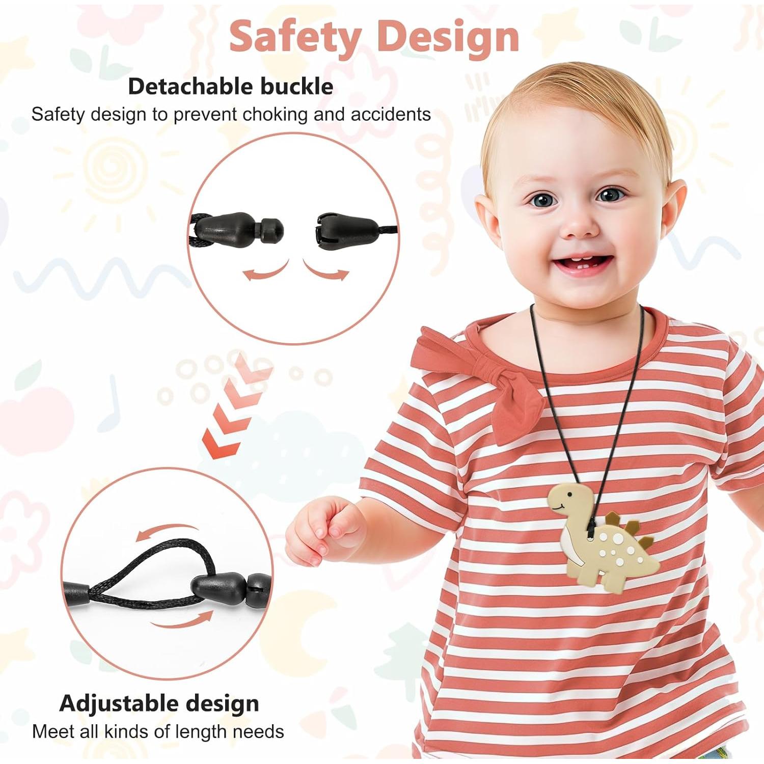 Collar Masticable Sensorial MR.TIMELAG - Set de 5 Piezas