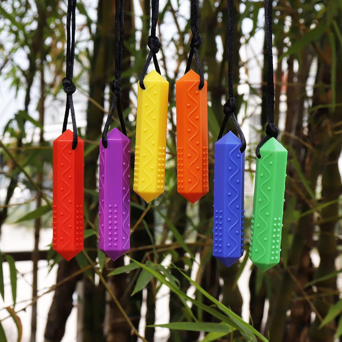 Collares Masticables Sensoriales Chewelry - 6 Paquetes