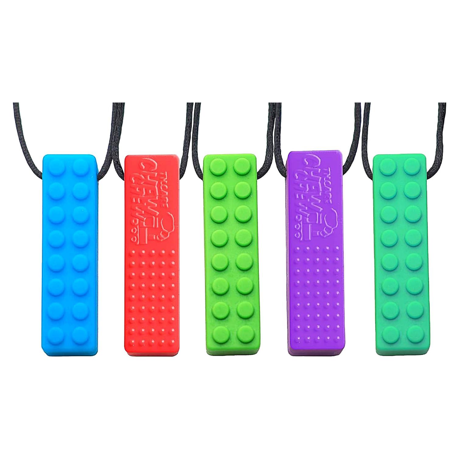 Collar Masticable Sensorial Tilcare - Silicona Grado Alimenticio - 5 Unidades