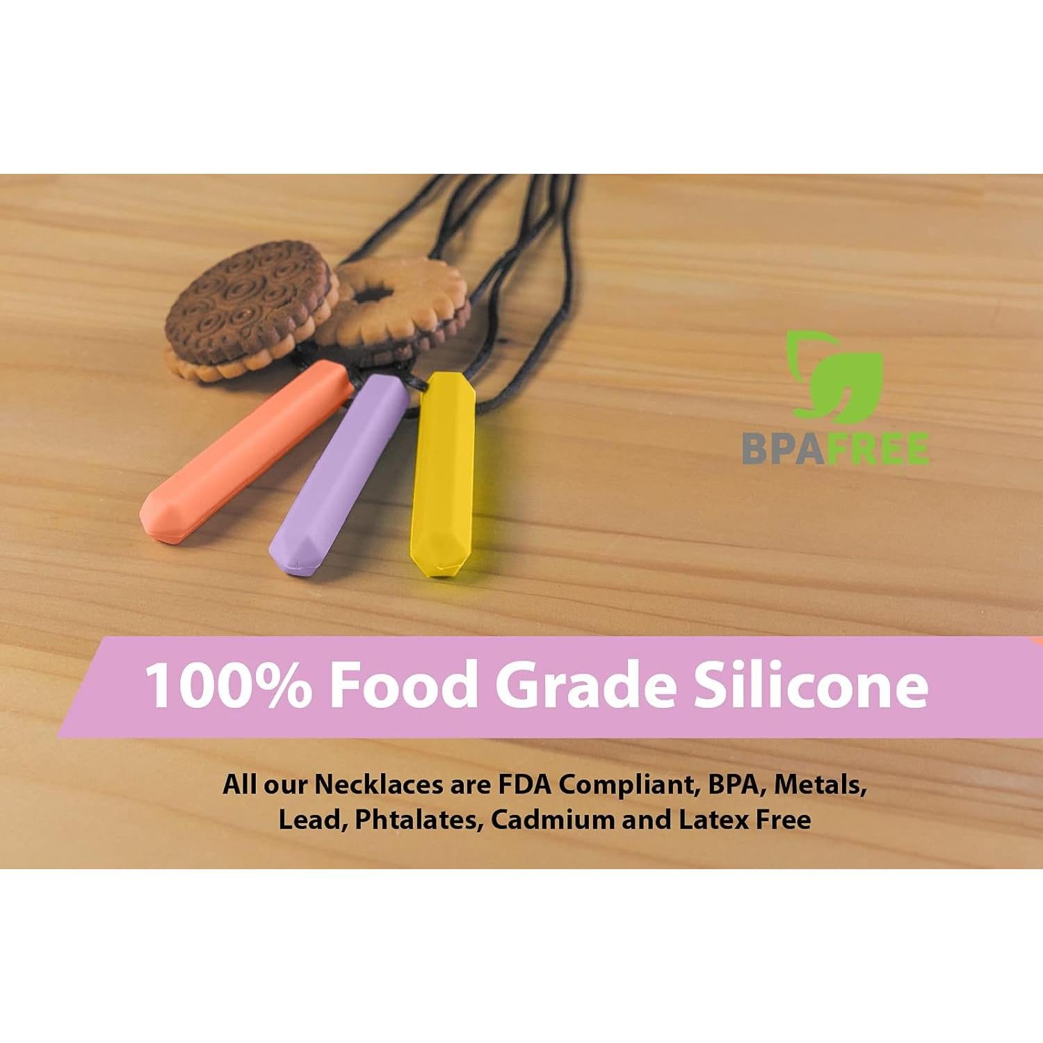 Collar Masticable Sensorial Tilcare - Silicona 100% Grado Alimenticio