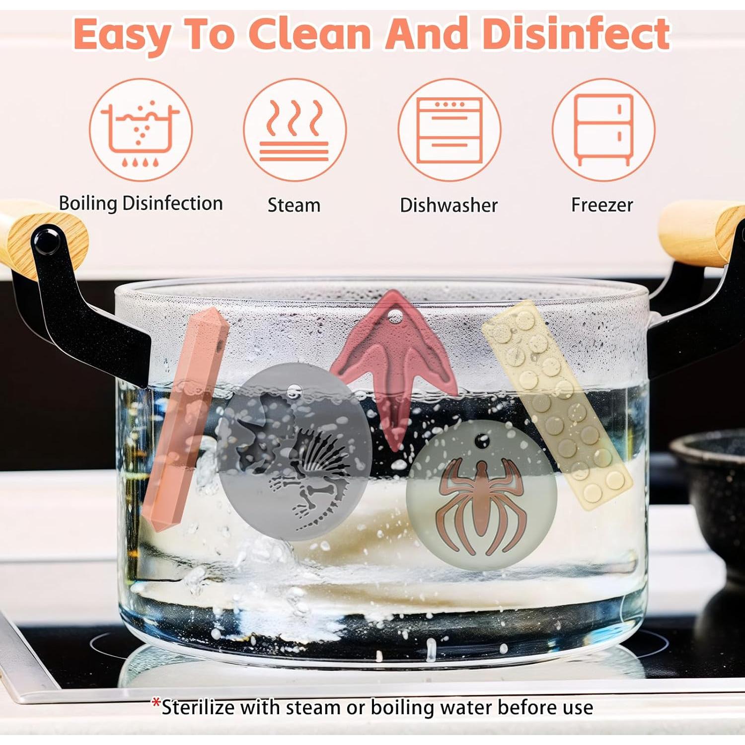 Collares Masticables Sensoriales MISSLILI - Set de 5 Juguetes para Autismo y TDAH