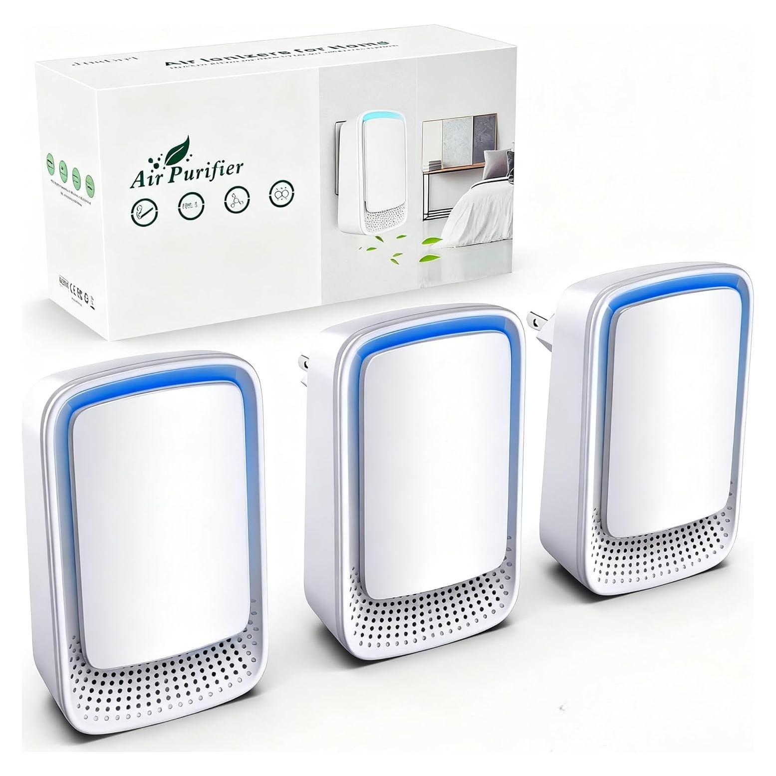 Ionizadores de Aire JOSTART - Paquete de 3, Purificadores Silenciosos